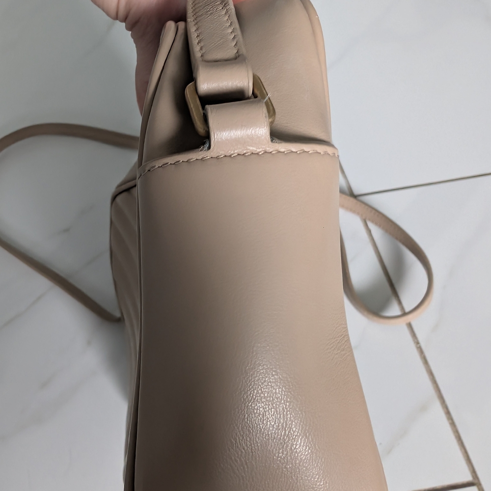 Yves Saint Laurent Taupe Quilted Crossbody Bag - Picture 7 of 16